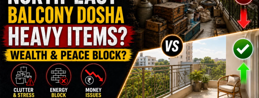 Balcony in North-East Filled With Heavy Items Vastu Dosha