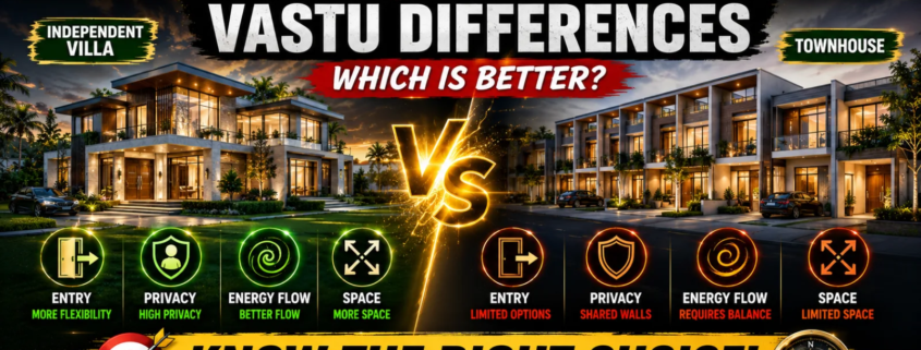 Independent Villa vs Townhouse Vastu Differences